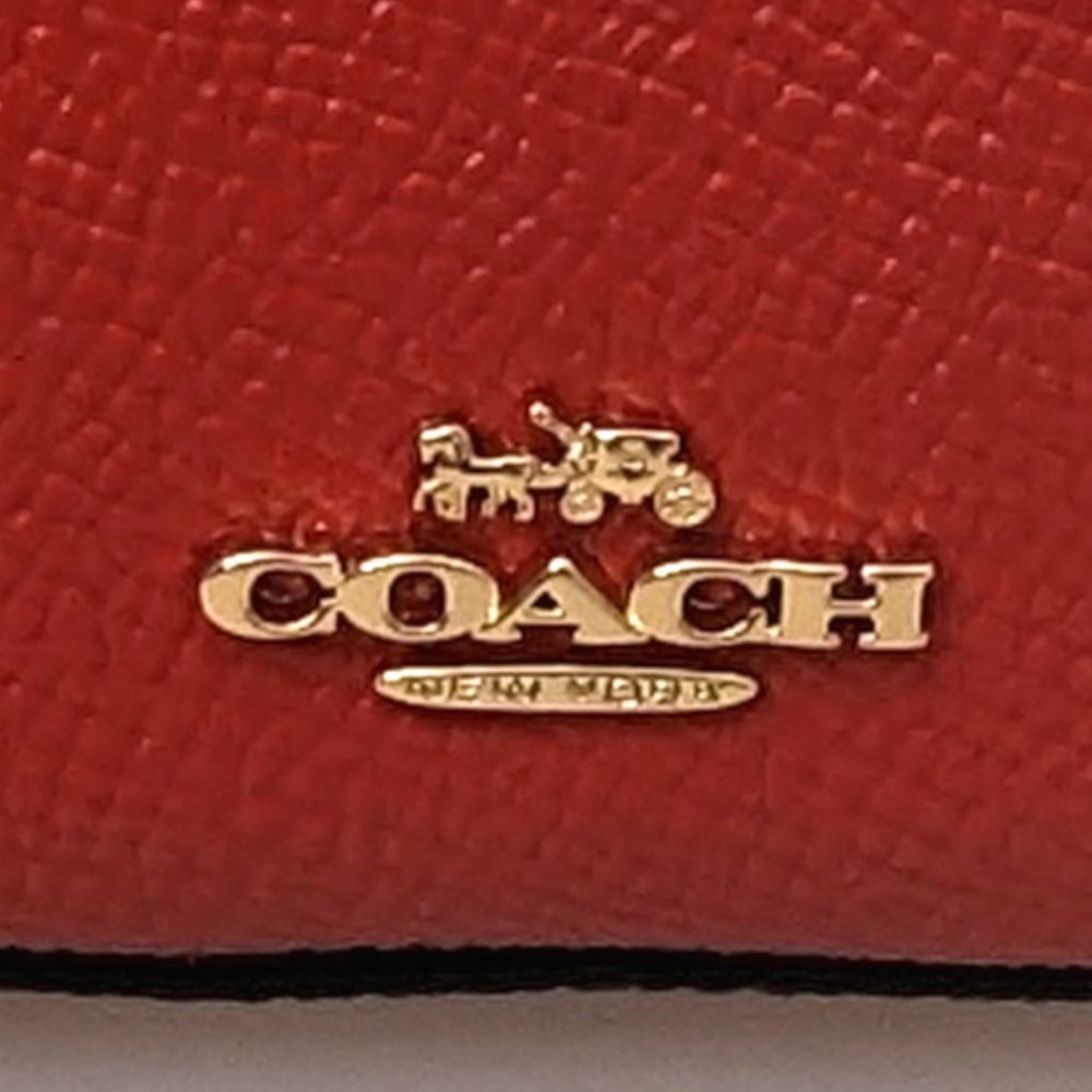 Coach * LAST ONE! * Mini Katy Satchel Bag Charm Miami Red Key Fob CA040 - Picture 5 of 6